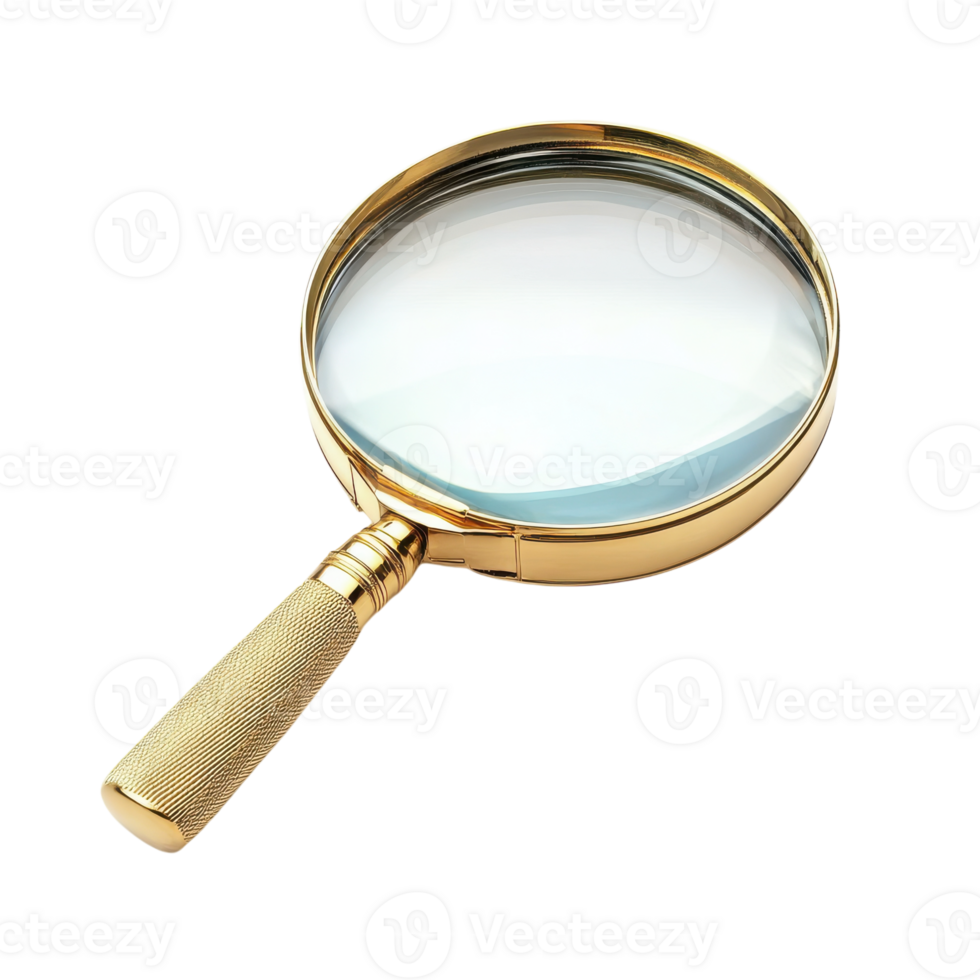 Magnifying Glass Isolated for Inspection and Analysis on transparent background png