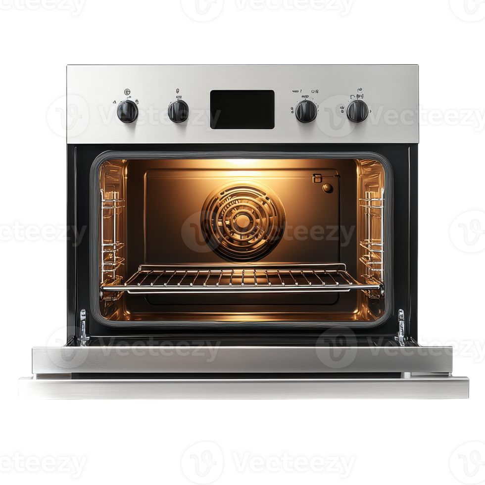Microwave Oven Isolated on White Background for Kitchen Use on transparent background png