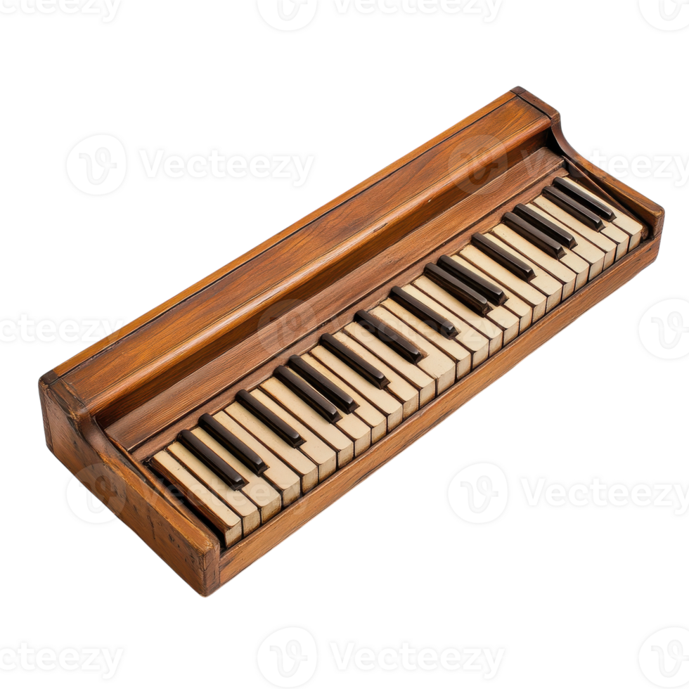 Piano Keyboard Classic Instrument for Musicians and Composers on transparent background png