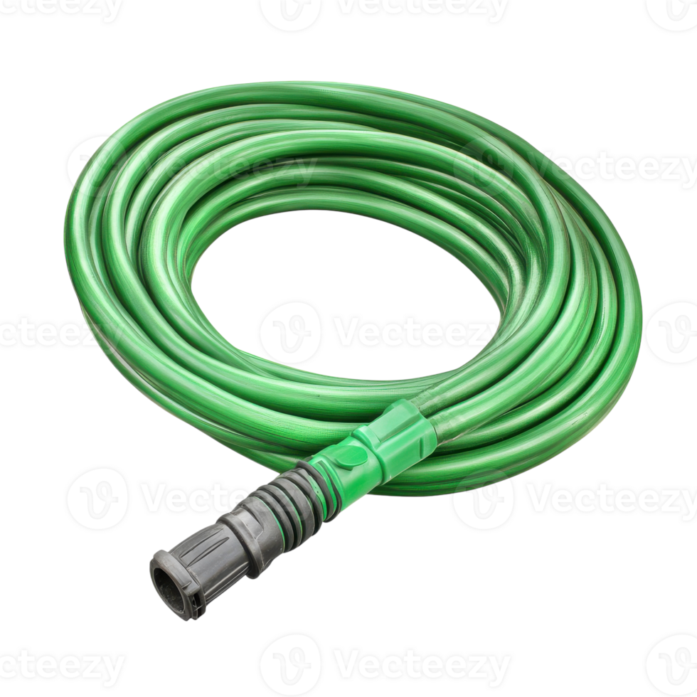 Garden Hose Isolated for Home Gardening and Landscaping Use on Transparent Background png