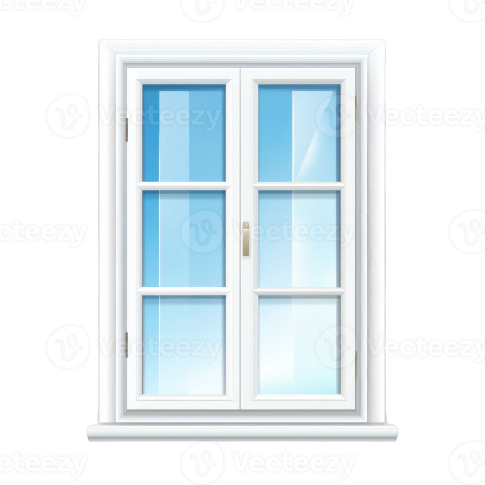 Stylish Glass Window Icon for Web and Graphic Design on Transparent Background png