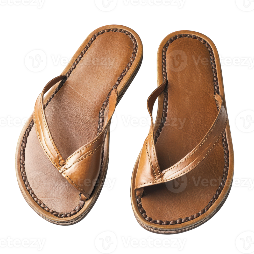 Stylish Pair of Sandals Isolated for Summer Footwear Promotion on Transparent Background png