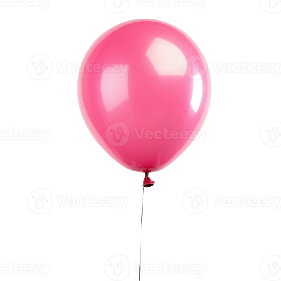 Vibrant Pink Balloon Isolated for Celebratory Themes on Transparent Background png