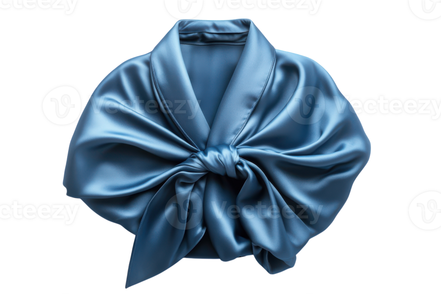 Elegant silk wrap in rich blue color showcasing a chic design suitable for formal events and evening wear png