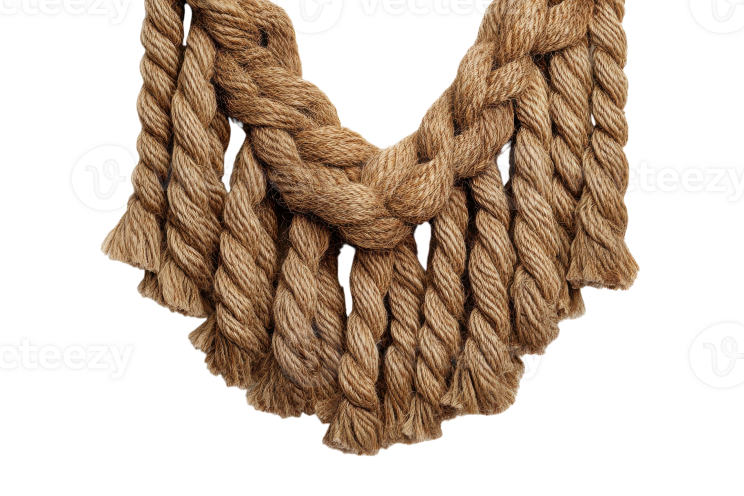 Elegant handmade rope necklace crafted with intricate braiding techniques for a unique fashion statement png