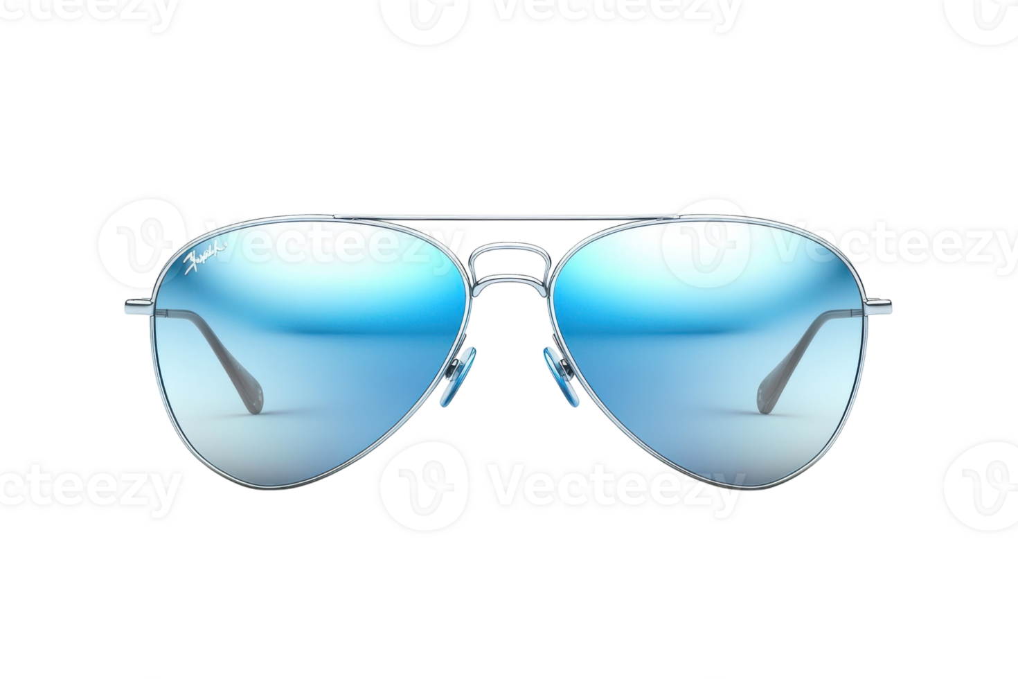 Stylish blue mirrored sunglasses suitable for summer adventures and outdoor activities png