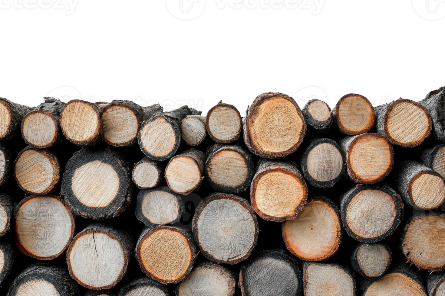 Stacked logs ready for winter warmth in a cozy cabin setting png