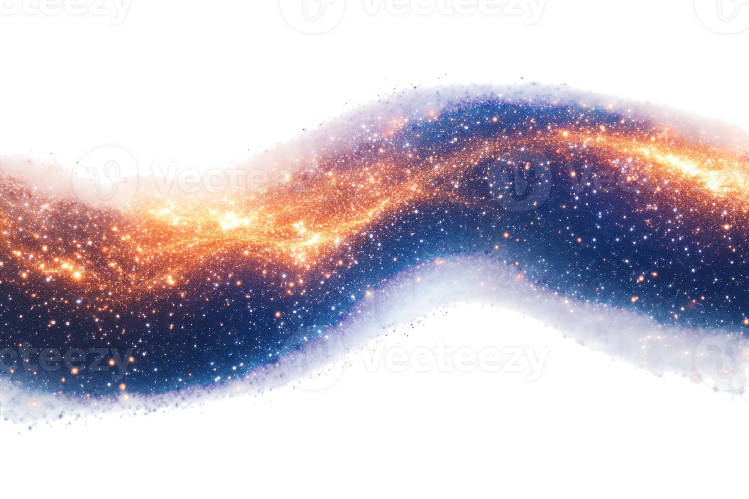 Stunning cosmic swirl showcasing vibrant colors of the universe with stars and galaxies illuminated in a beautiful display png