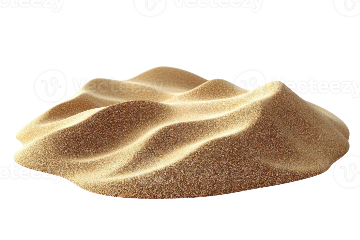 Natural sandy mound displaying soft, undulating texture resembling a desert landscape at midday png
