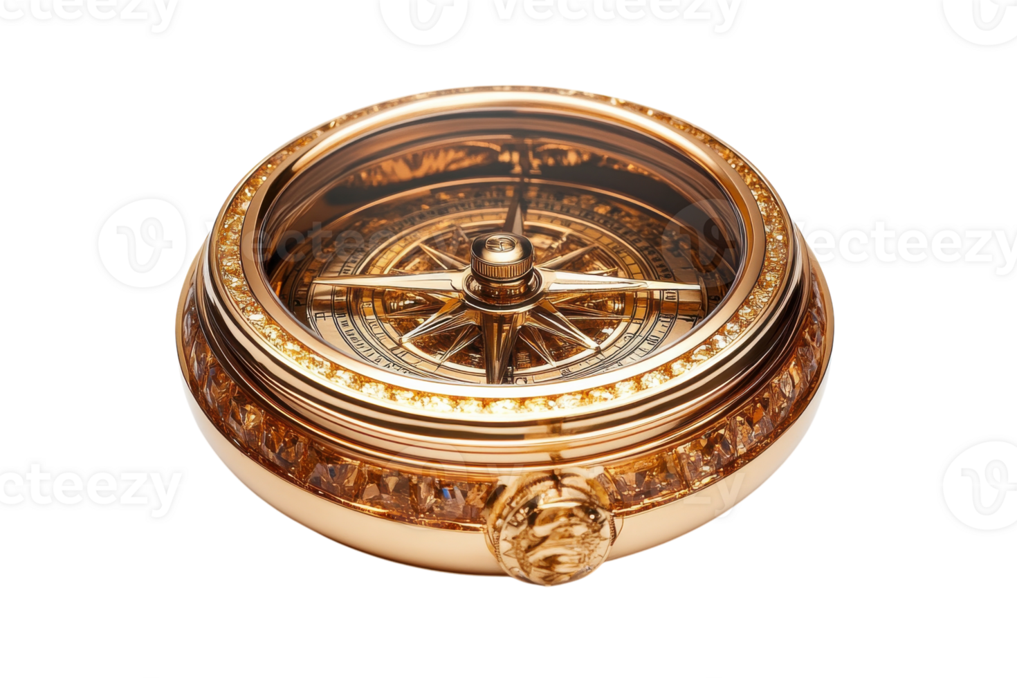 Antique compass with intricate design showcasing craftsmanship and elegance from a bygone era png