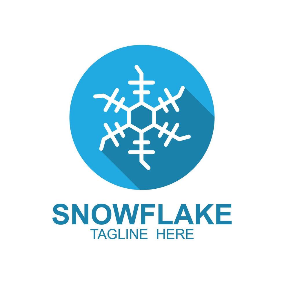 Snowflake Logo icon design vector