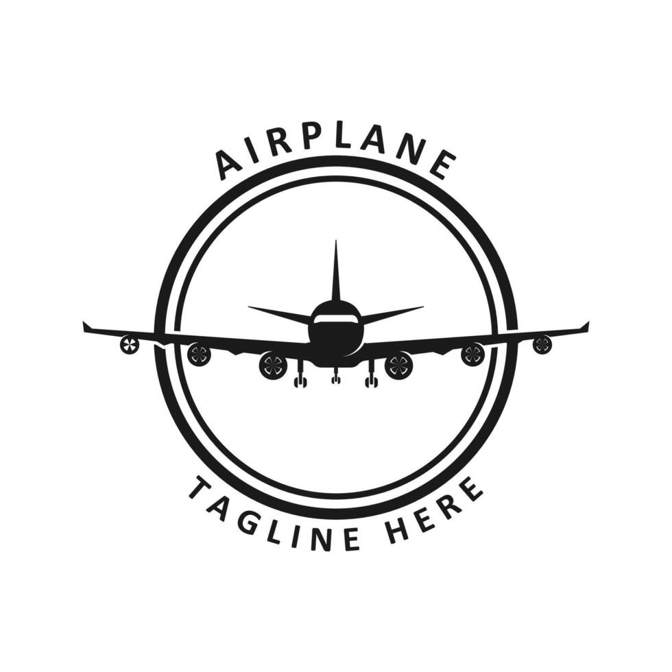 Creative and unique Airplane logo design. vector