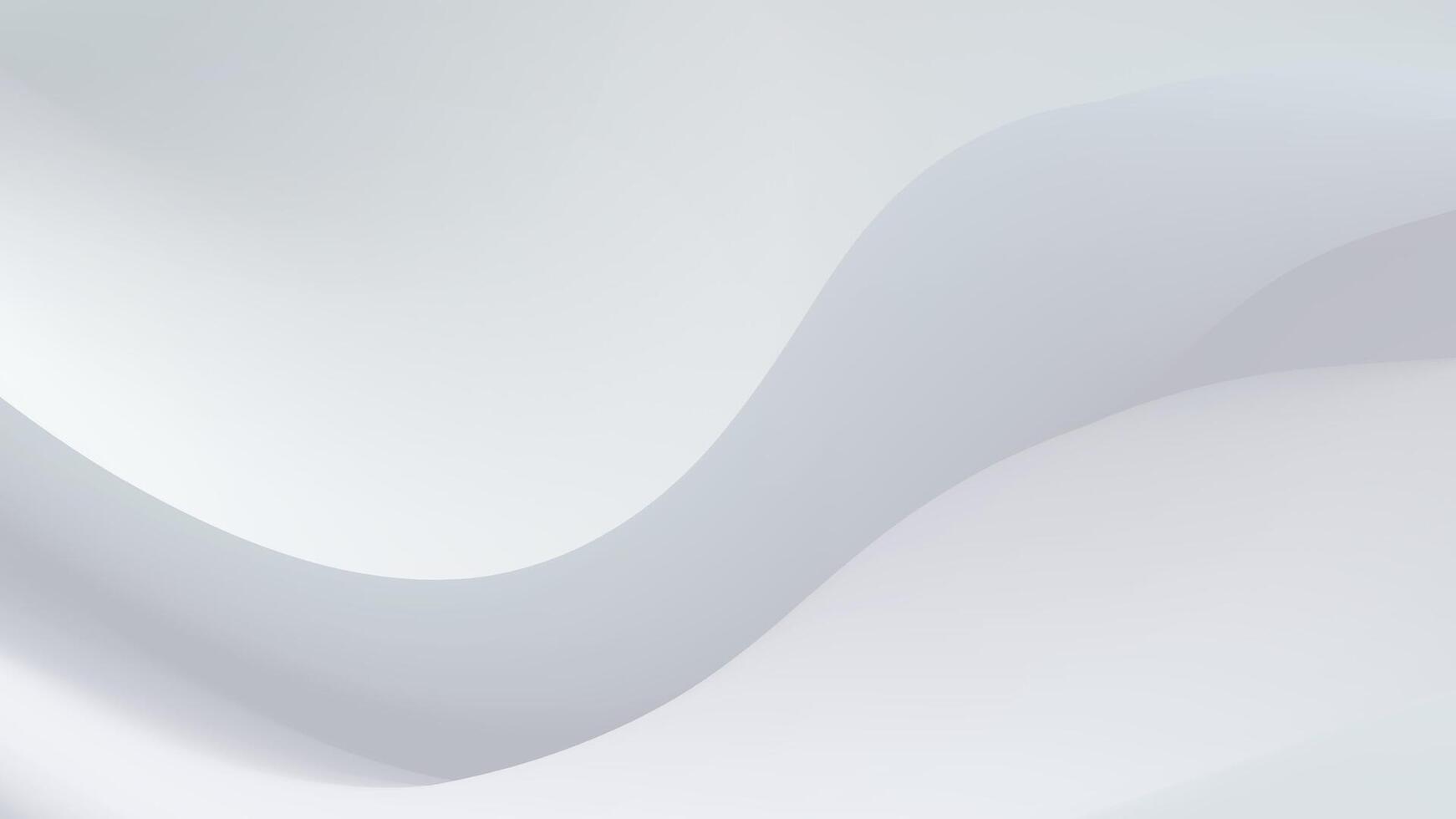 Abstract Grey Wave Background, Smooth Curves, Subtle Gradient, Minimalist Design, Modern Art, Elegan vector