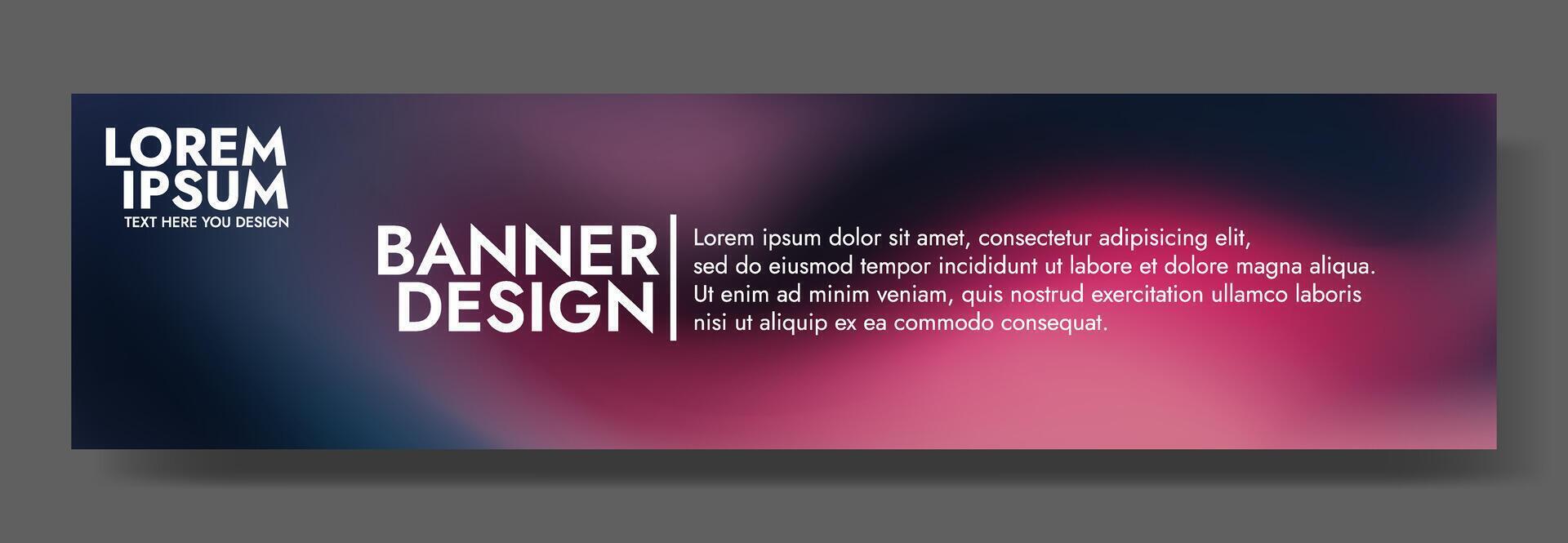 Modern Banner Design Template Purple, Gradient, Website, Text, vector