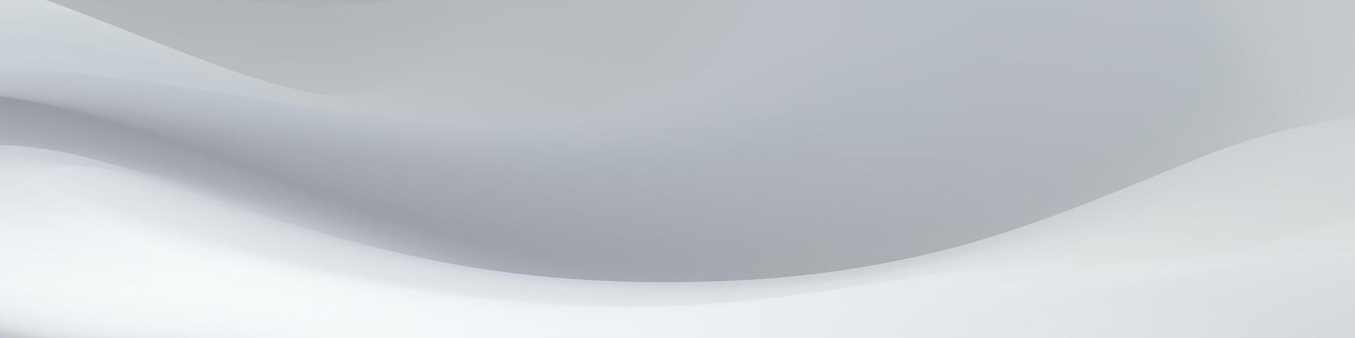 Abstract image featuring soft, flowing grey and white curves. vector