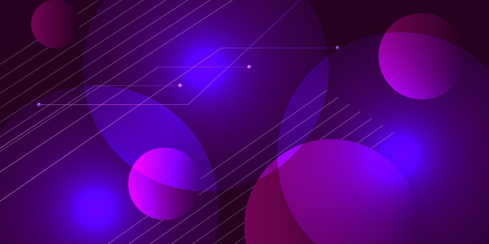 Purple abstract circle with gradient background lines. Bright simple pattern for product display advertising website poster wallpaper template. Eps10 vector