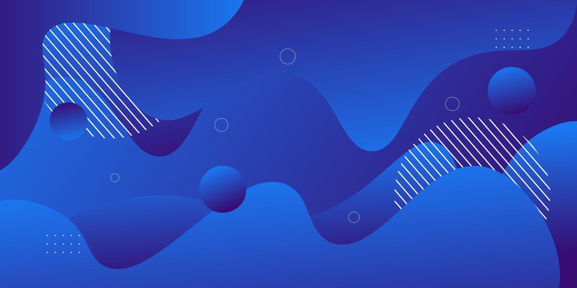 Abstract blue background with simple wave and circle shapes. Popular and modern with 3d shadow concept. eps10 vector