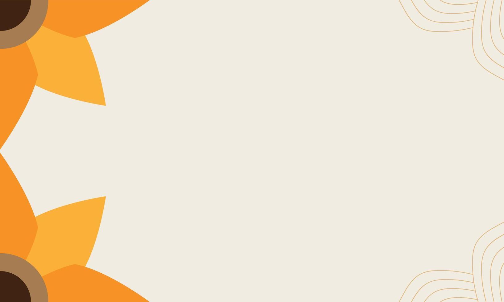 background with orange leaves vector