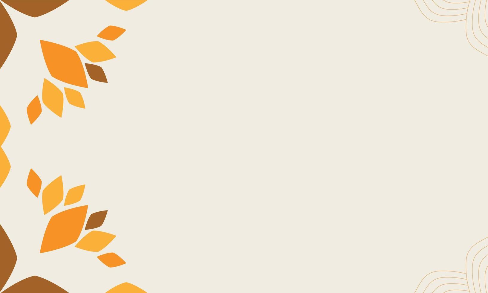 background with brown leaves vector