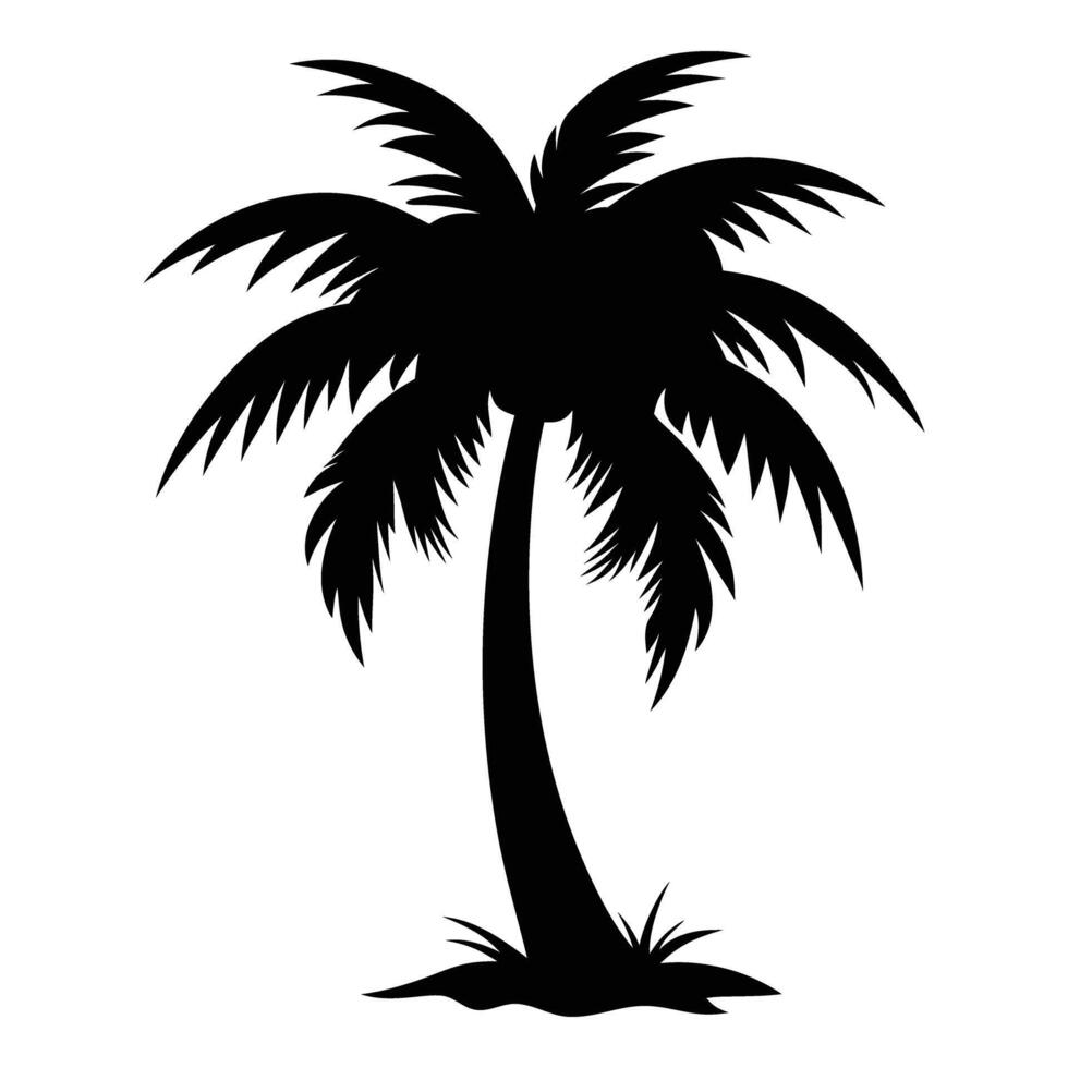 Palm Tree Silhouettes design. vector