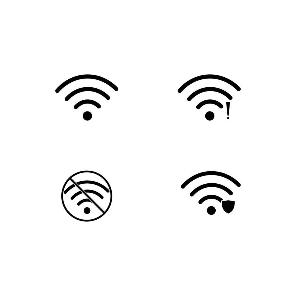 Wireless line icon set. Contains linear outline icons like Connection, Signal Wifi, Communication. Editable use and stroke. vector
