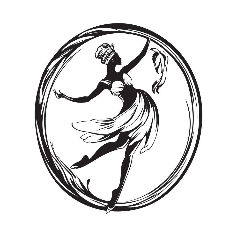 Carnival Dance Design logo image isolated on white background vector
