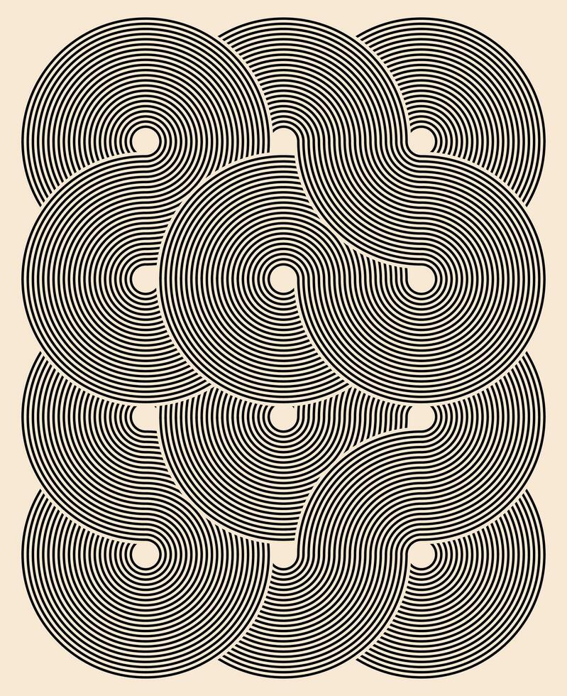 swirl kinetic line abstract pattern background vector