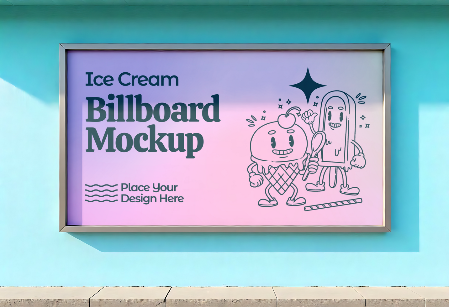 Bilboard Mockup on the street psd