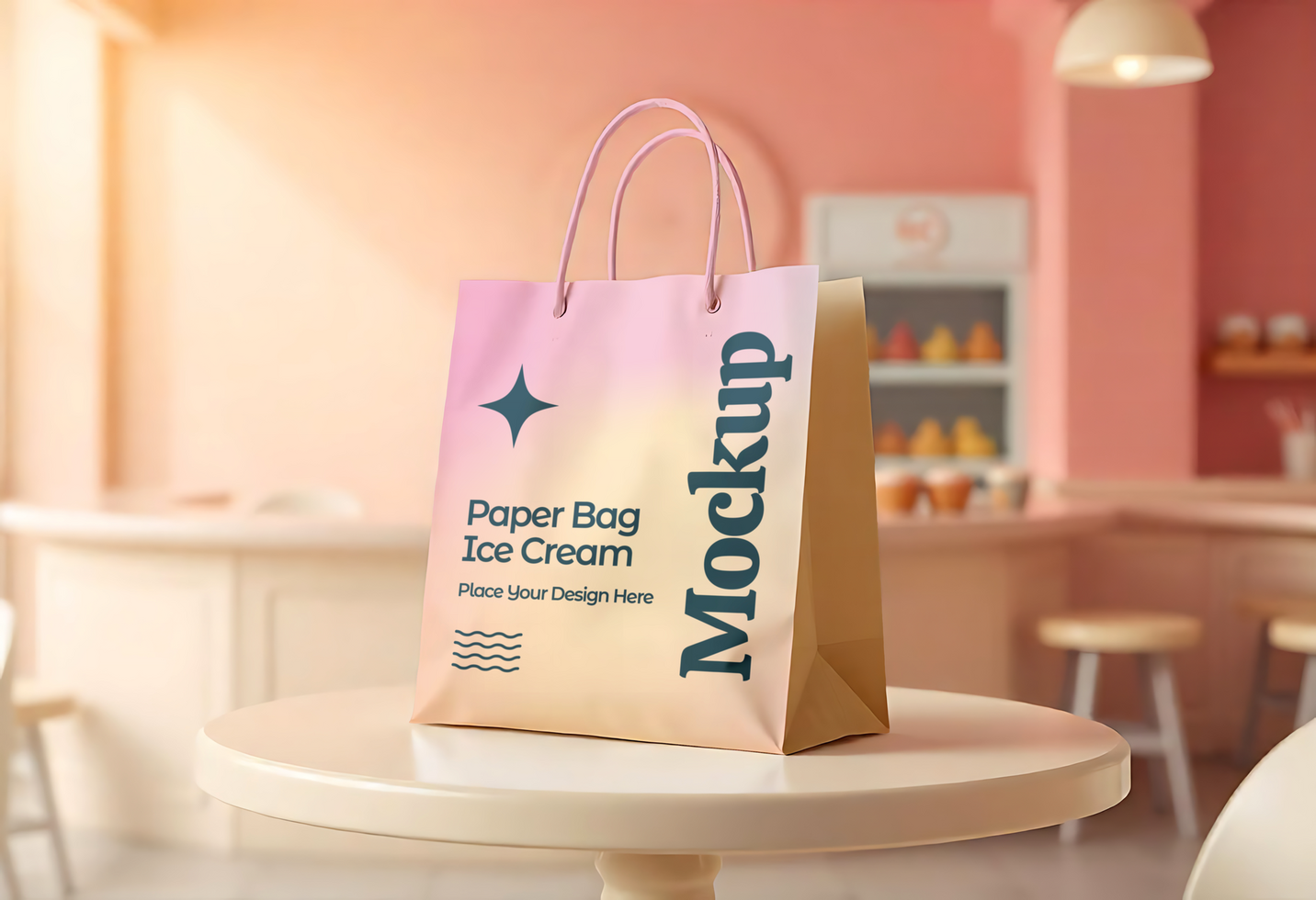 Paper Bag Store Mockup psd