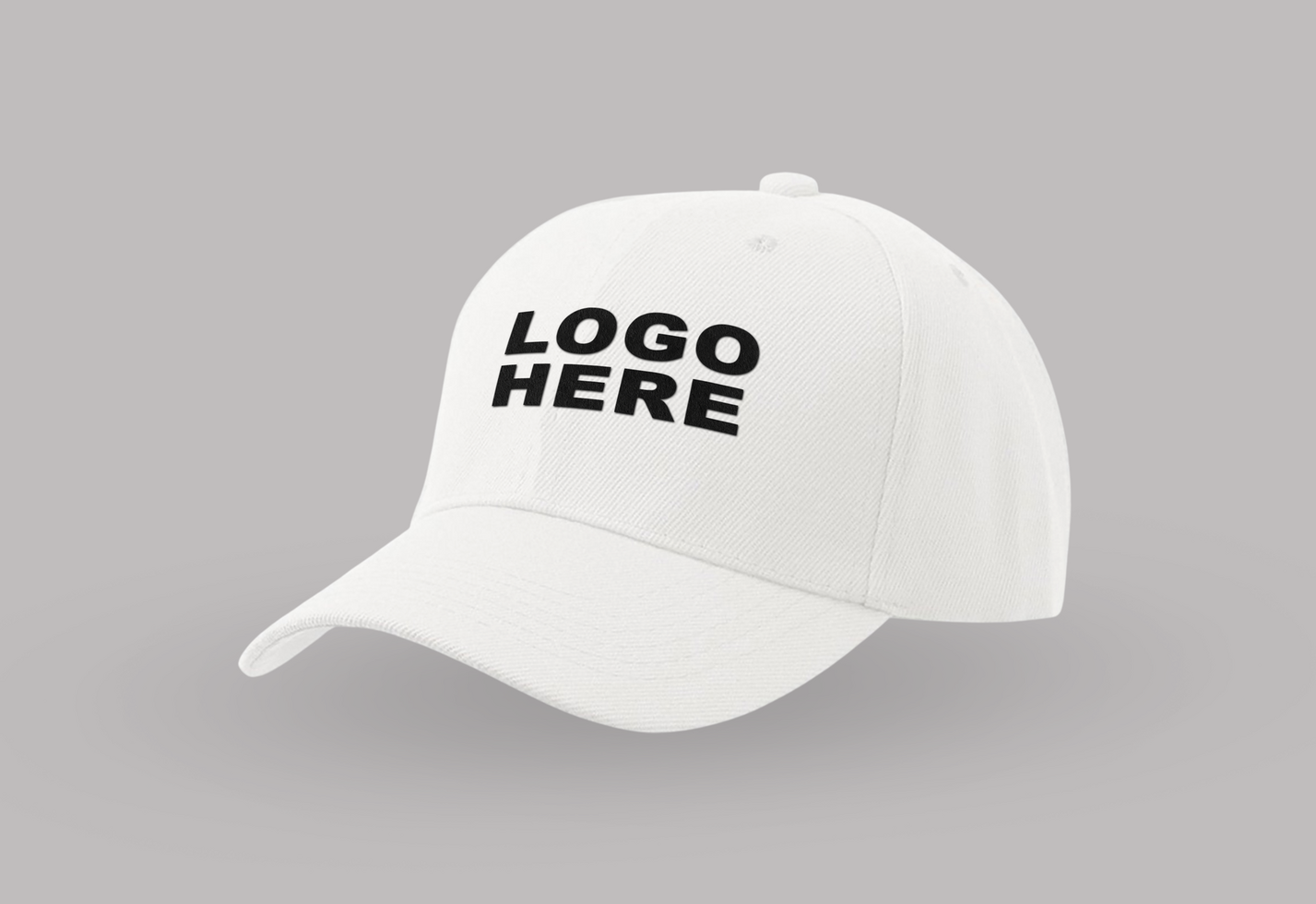 White color cricket cap mock up psd