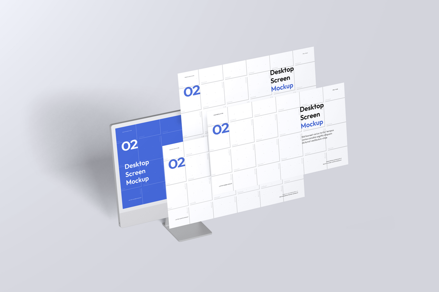 Desktop Screen Mockup psd
