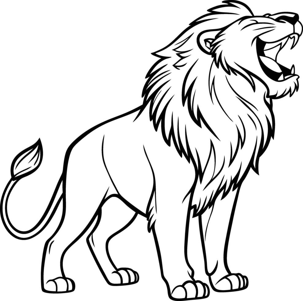 lion art design vector