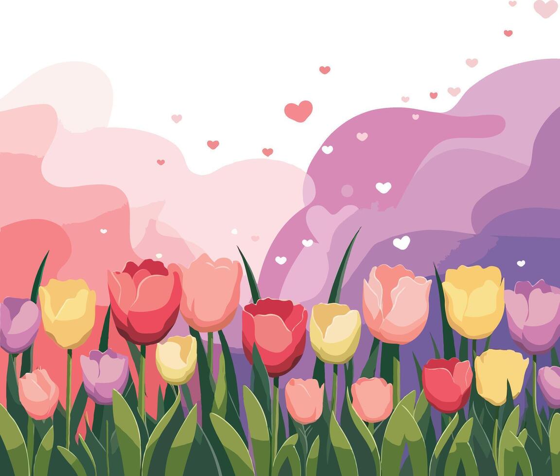 Elegant Valentine love flower and heart art showcasing roses perfect for romantic themed decorations vector