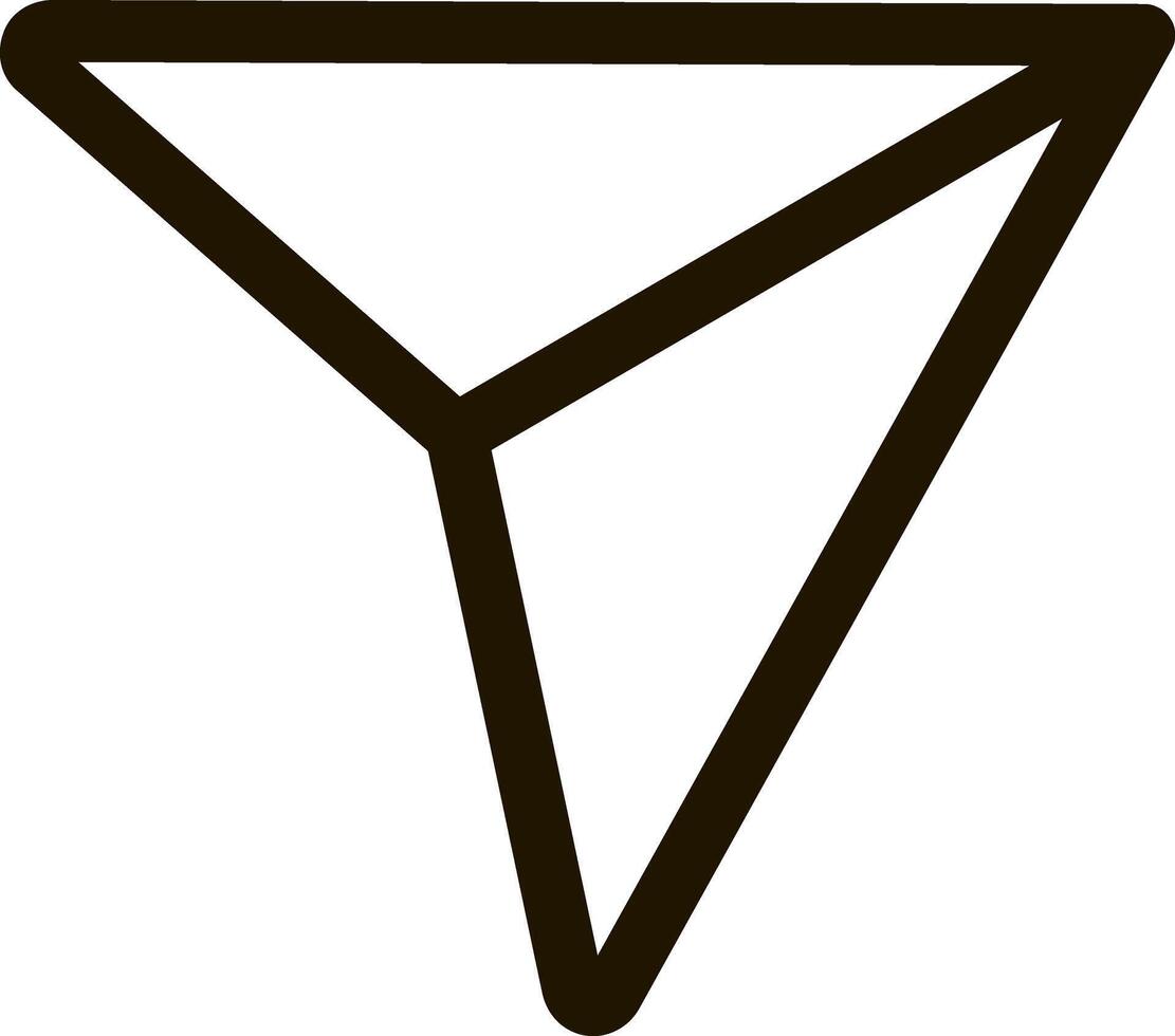 Airplane paper sketch icon isolated vector