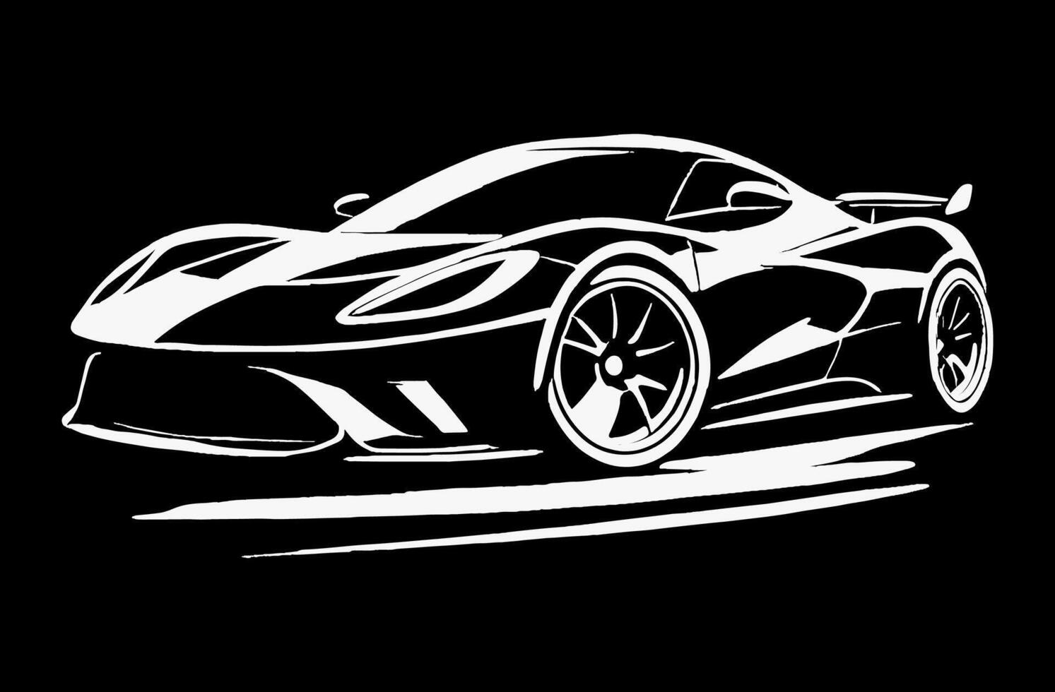 Racing car illustration vector