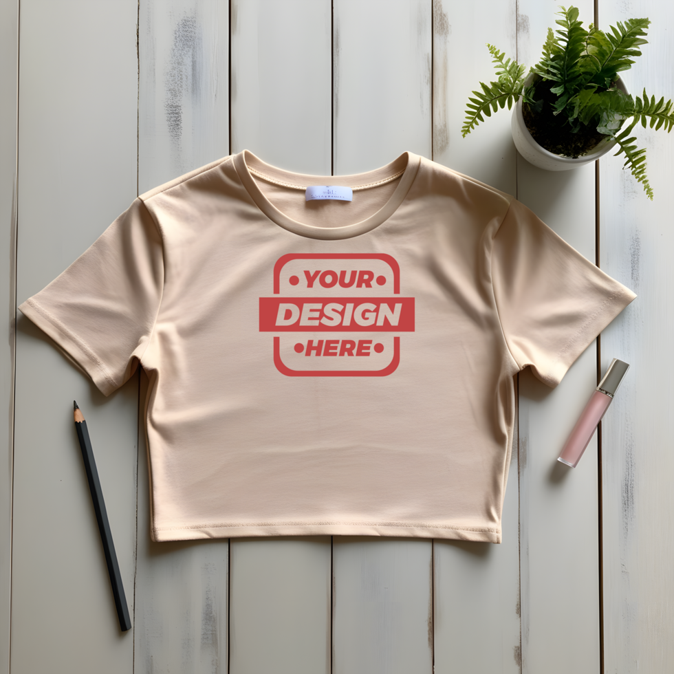 Editable Crop Top Template psd