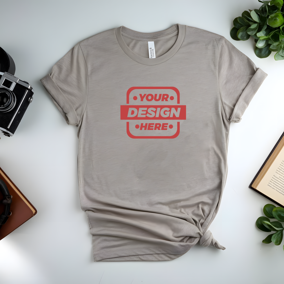 Professional White T-Shirt Mockup psd