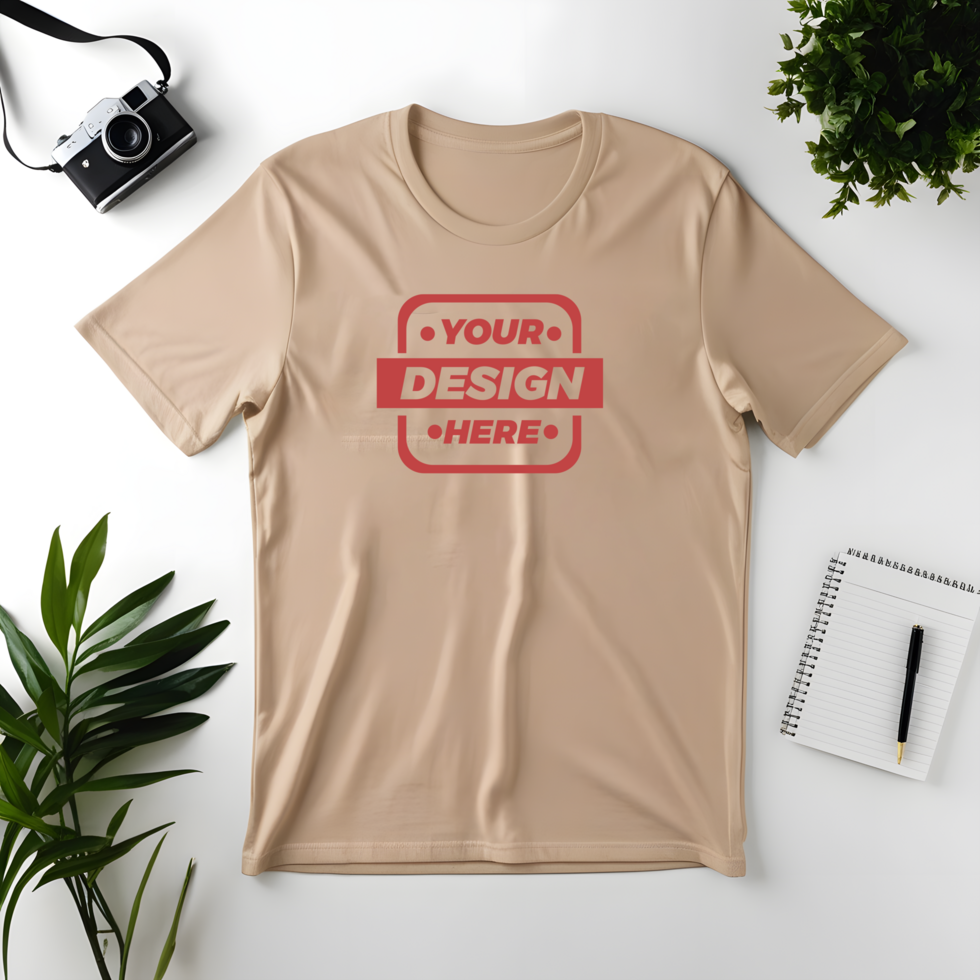 Modern White T-Shirt Mockup psd