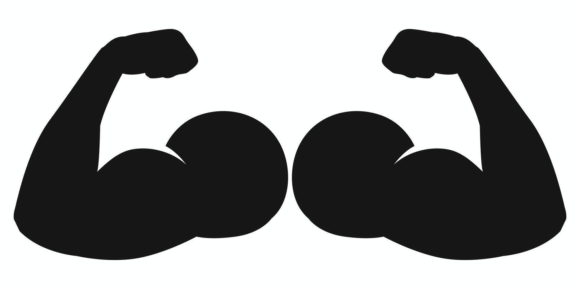 biceps arms icon vector