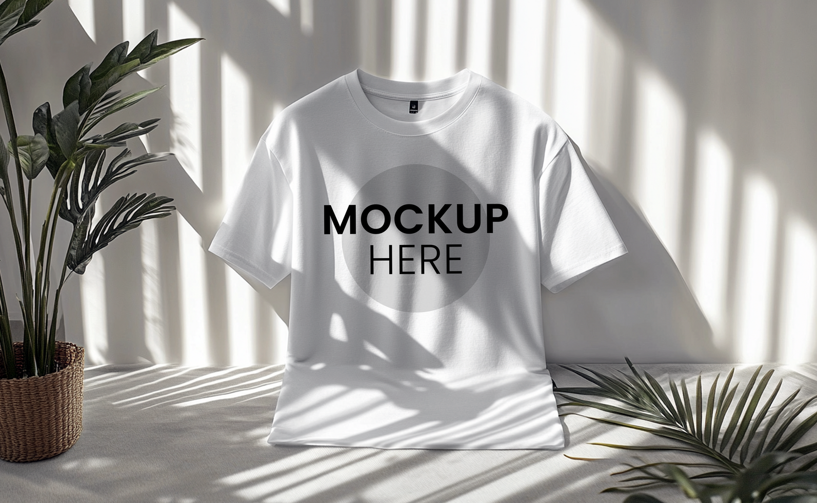 High-resolution White T-shirt Mockup, premium branding tool psd
