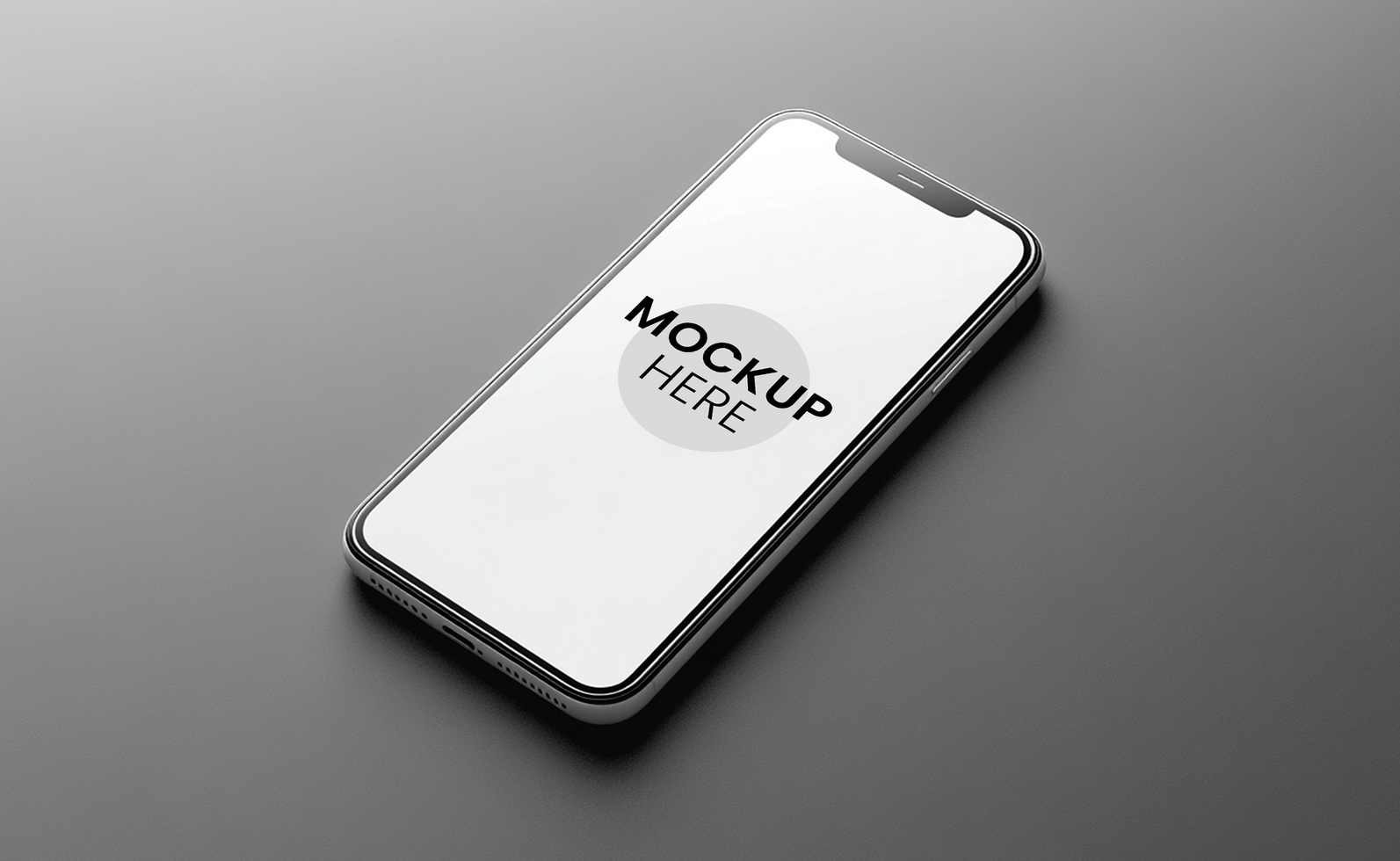 Minimalistic smartphone mockup, ultra-detailed blank screen, presentation template design psd