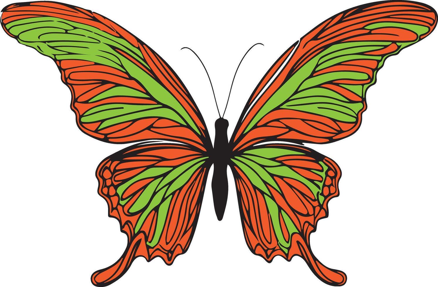 Whimsical Butterfly Dance vector