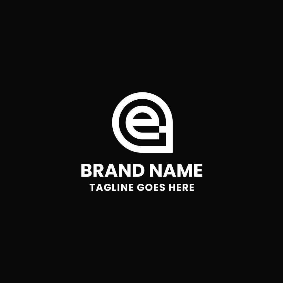 Tech E Letter Logo vector
