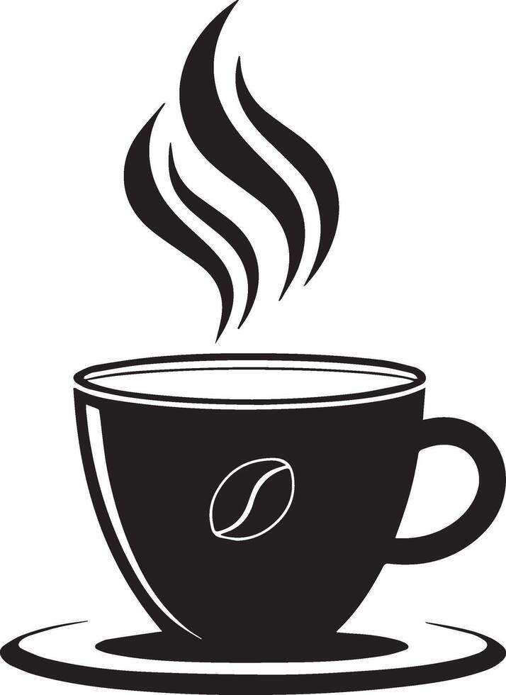 silhouette of a coffee cup vector