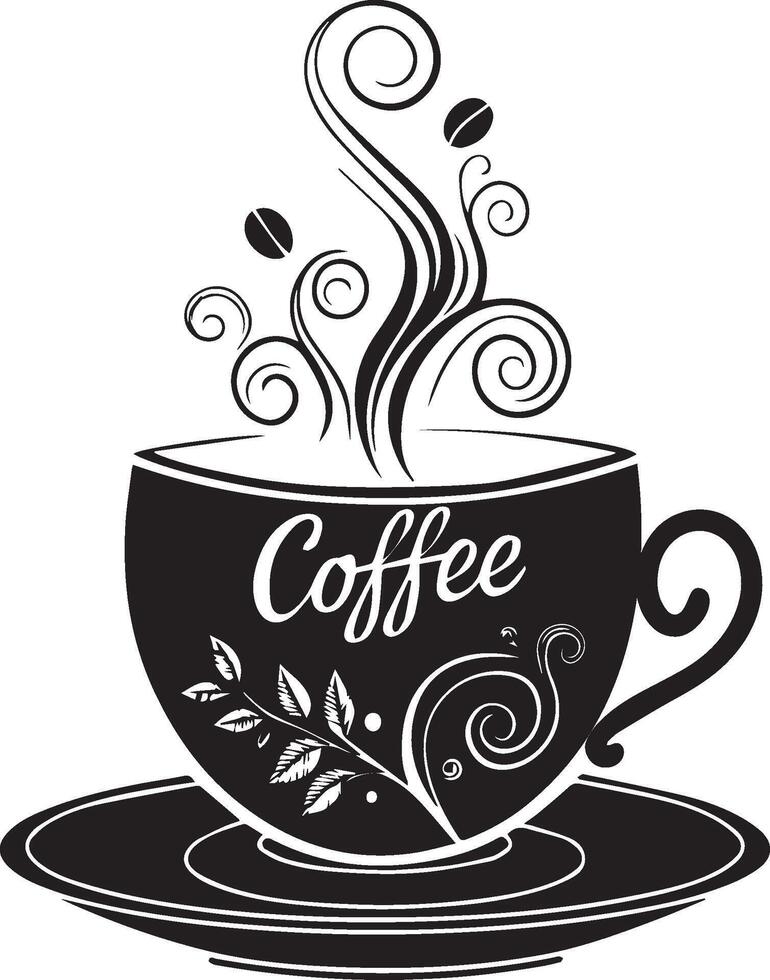 Hot cup beverage icon set. Tea or coffee cups icons. vector