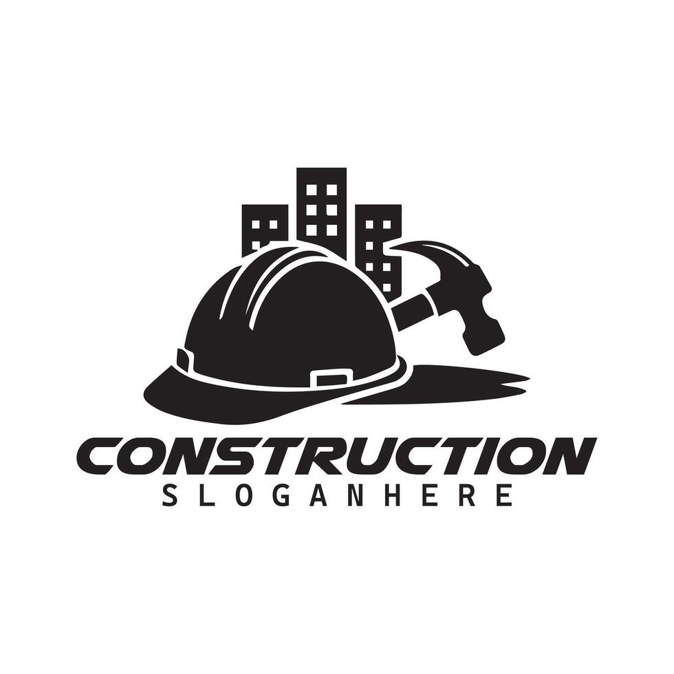 minimalist mortgage, real estate, property, or construction logo design vector