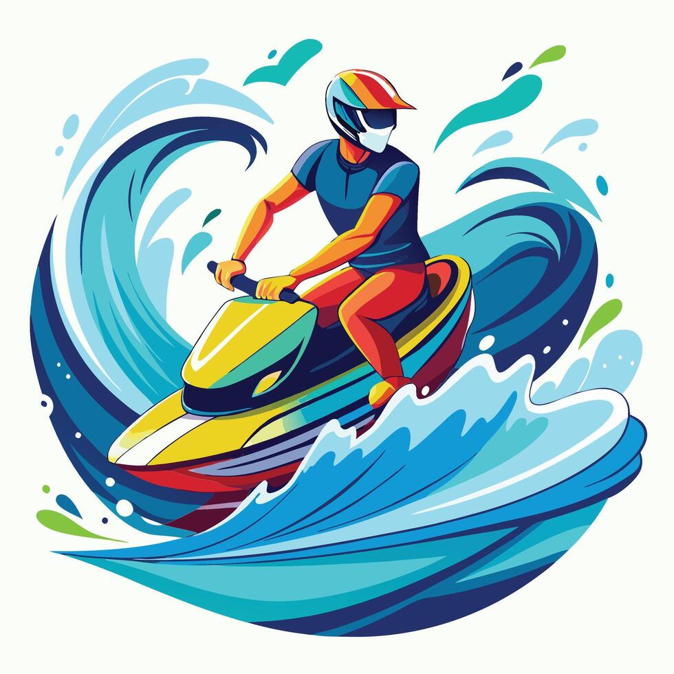 Bright and vibrant summer graphics for creative projects and seasonal designs vector