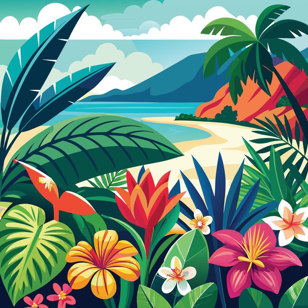 Summer Graphics - Vibrant Seasonal Designs for Creative Projects vector