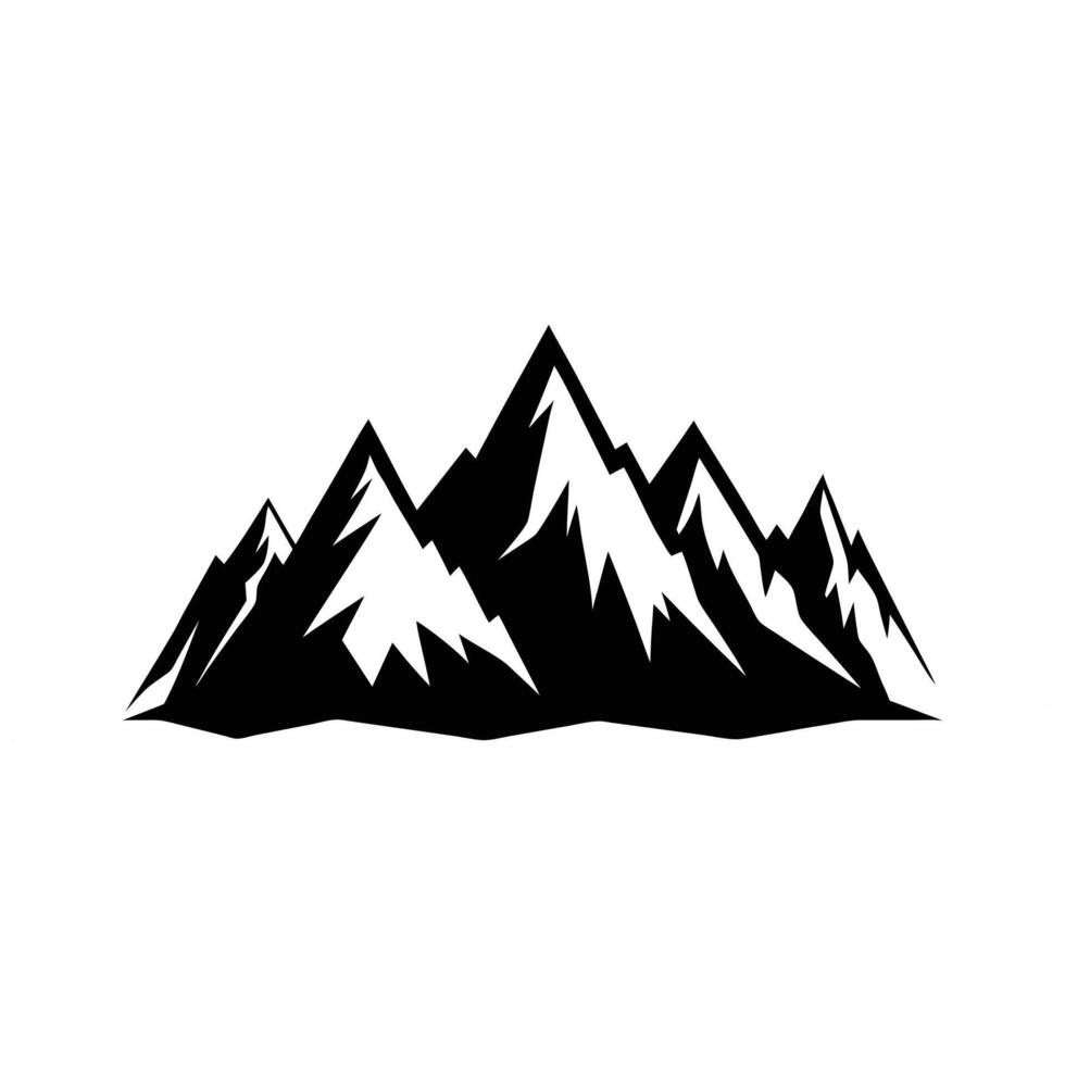 Mountain Silhouette Design Illustration vector