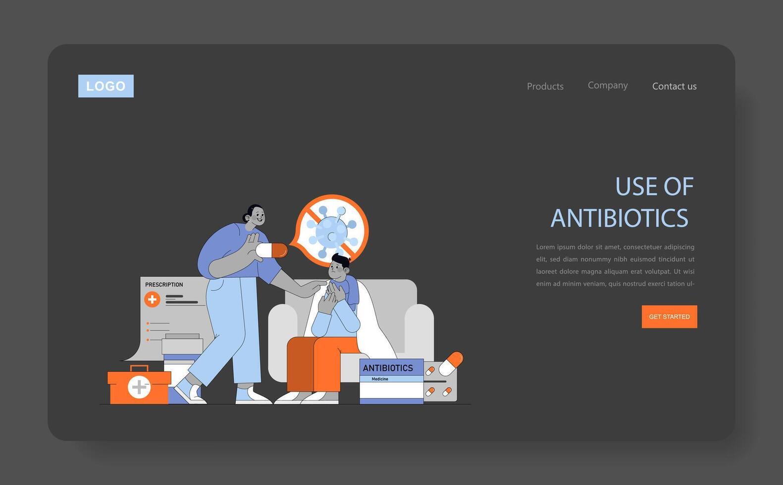 Causes Affecting Human Longevity. Flat Illustration vector